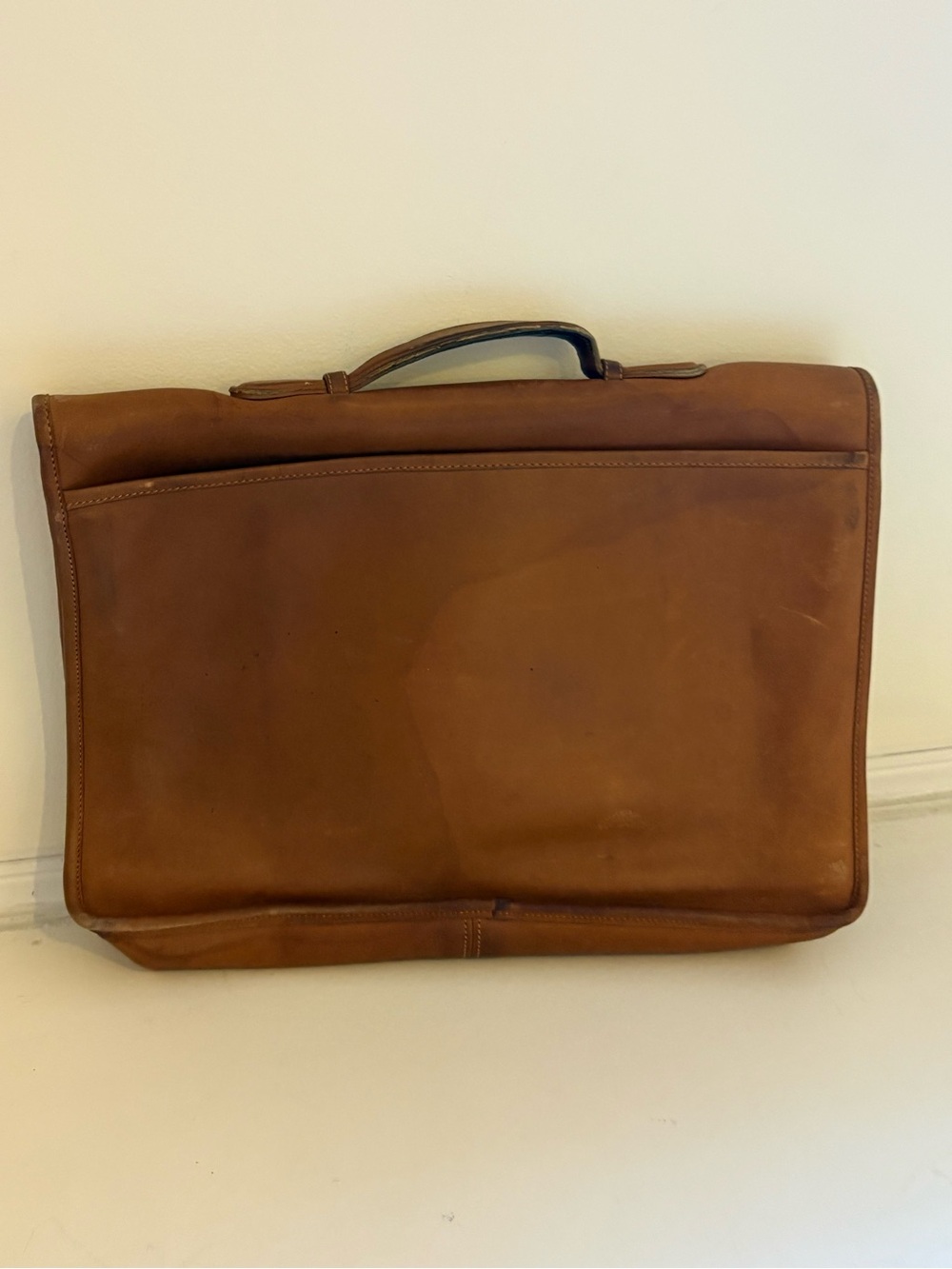 Coach Tan Leather Briefcase with Top Handle - Picture 6 of 10
